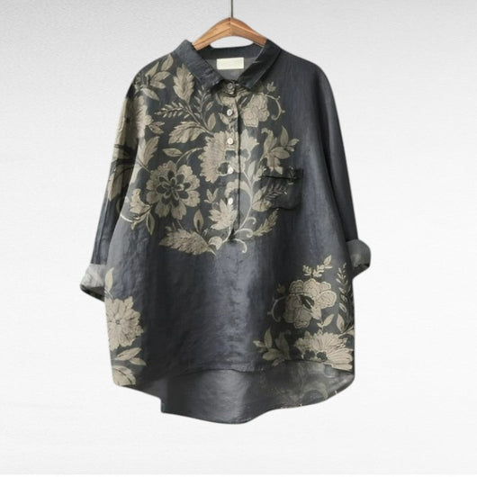 Celeste | Blusa de lino elegante para el verano