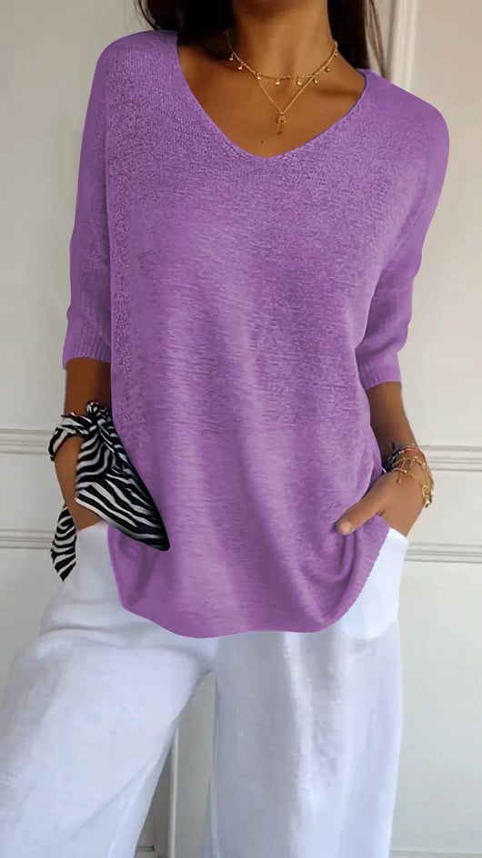 Julia | Blusa con escote en V