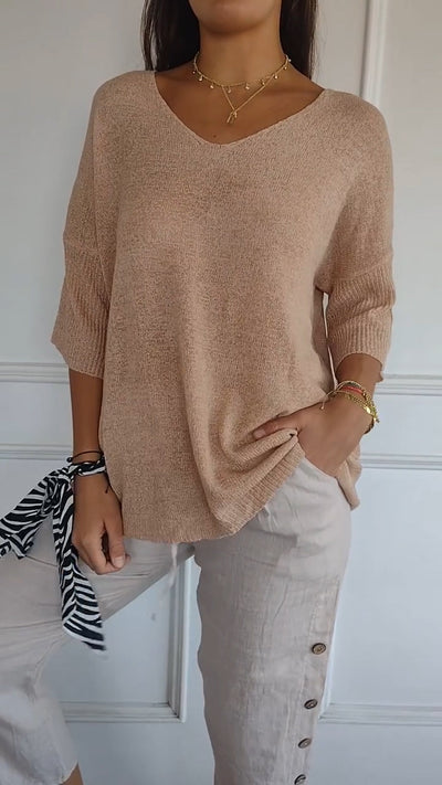Julia | Blusa con escote en V