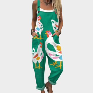 Overol estampado ultraconfortable