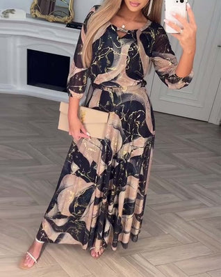 Julia | Vestido de Chifón Impreso
