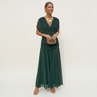 Alondra™ | Vestido Largo Floral con Escote en V