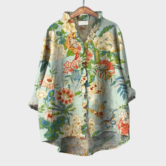 Grace | Blusa de lino elegante de verano