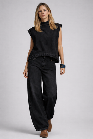CONJUNTO DENIM AZUL MARINO MINIMAL