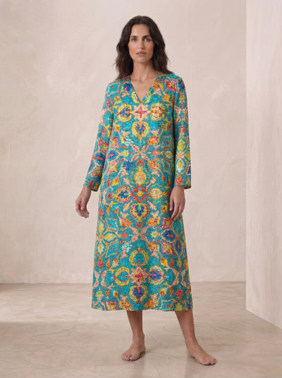 Vestido de verano estampado favorecedor