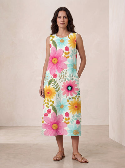 Vestido de verano cómodo sin mangas
