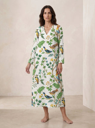 Vestido de verano estampado favorecedor