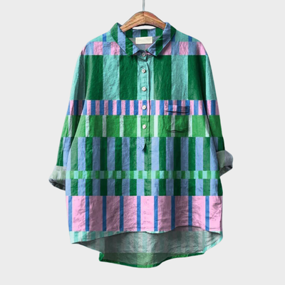 Ámbar | Blusa de lino elegante de verano