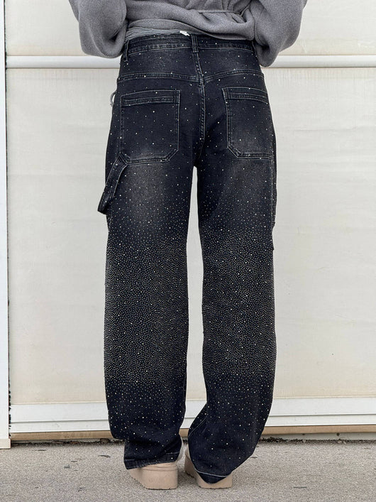 JEANS BALLOON CON EFECTO BRILLO