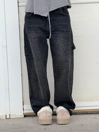 JEANS BALLOON CON EFECTO BRILLO
