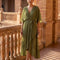 Monica - Vestido de chiffon con escote en V