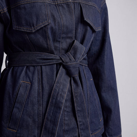 Conjunto Denim Cinturón Wide Leg