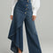 PANTALON DENIM CON VOLANTE